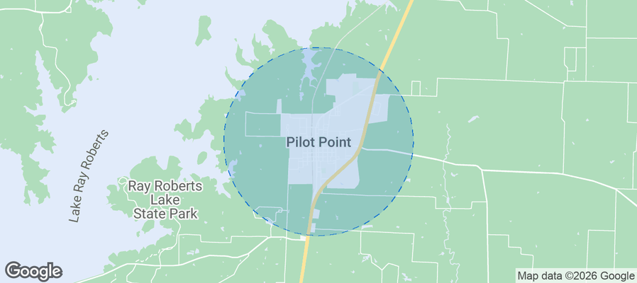 Pilot Point Airbnb map